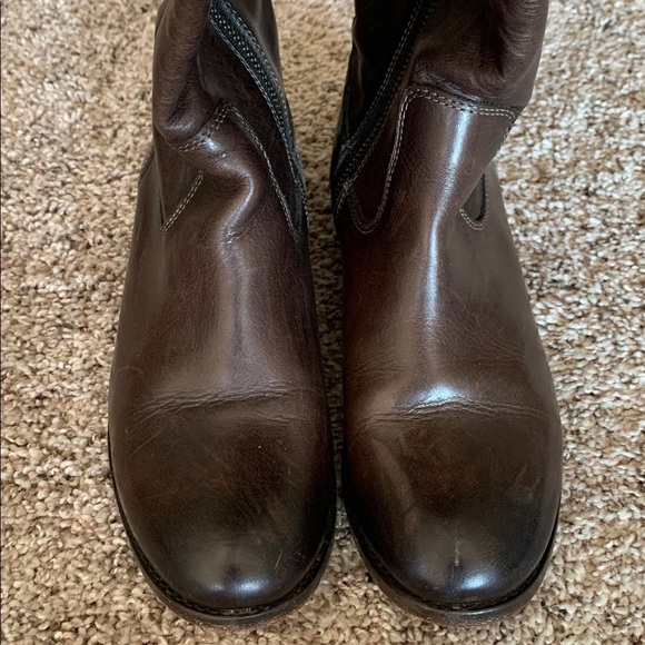 {FRYE} Molly Button Tall Leather Boots - Picture 7 of 10
